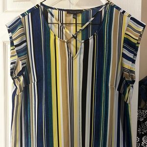 The Limited Women's Multicolor Striped Sleeveless Blouse